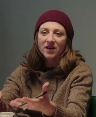 Reading Group Member (Burgundy Beanie)
