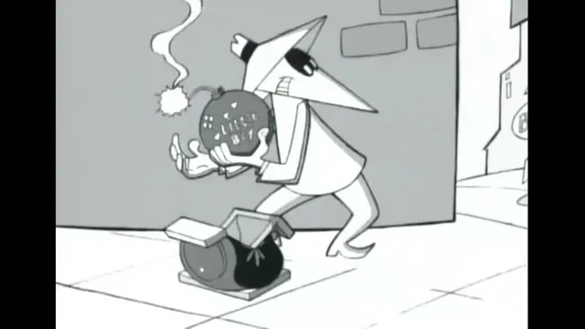 Spy vs. Spy: Sidewalk Switch (Handbag Bomb)
