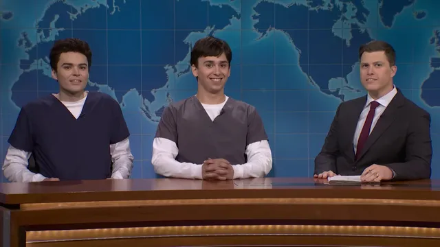 Weekend Update: Two Guys Dressed as Doctors Share Last-Second Halloween Ideas