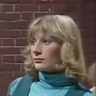 Woman in blue