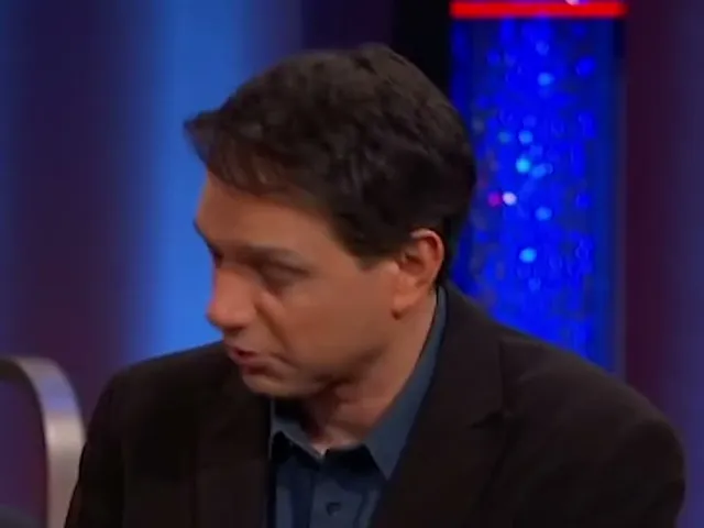 Ralph Macchio during the horror-themed restaurant game, Whose Line Is It Anyway?, August 3, 2017. Documented scene-context crop from the official footage.