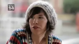 Reader in knit cap