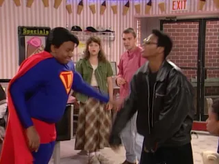 Superdude vs Milkman at the Ice Cream Parlor