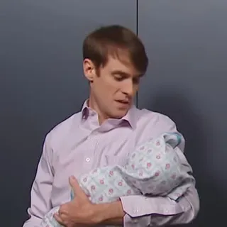 Passenger holding the baby