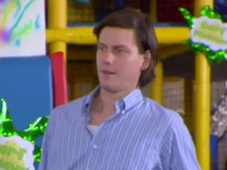 Dad (blue striped shirt)